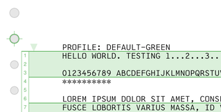 default-green profile sample