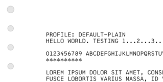 default-plain profile sample