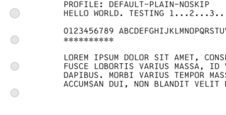 default-plain-noskip profile sample